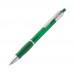 Kunststof pen met drukmechanisme, groen