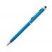 Kunststof pen met touchfunctie, lichtblauw