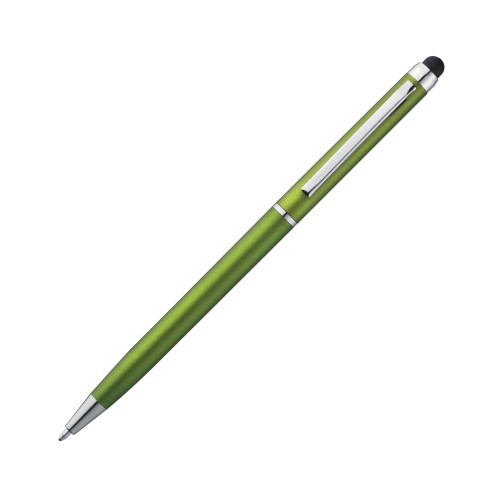 Kunststof pen met touchfunctie, appelgroen
