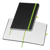 A5 Notitieboekje met gekleurde gravure, appelgroen