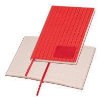 Notitieboekje A5 met softomslag, rood