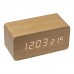 Desk clock with integrated wireless charger DELILAH, beige