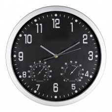 CrisMa wall clock MALCOLM, black