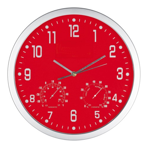 CrisMa wall clock MALCOLM, red