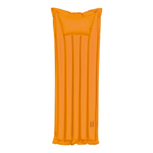 Luchtbed - lekker om tijdens de vakantie op de dobberen. Uw recmlame wordt op het hoofdkussen aangebracht, oranje