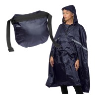 Regenponcho in Gürteltasche FAUSTO, dunkelblau