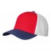 Crisma cap met meshinzet, rood