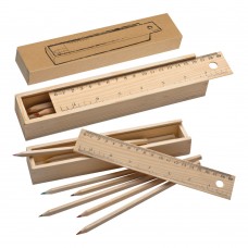 Wooden Pencil box ADELE, brown