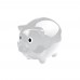 Transparentes Sparschwein TRUDY, transparent