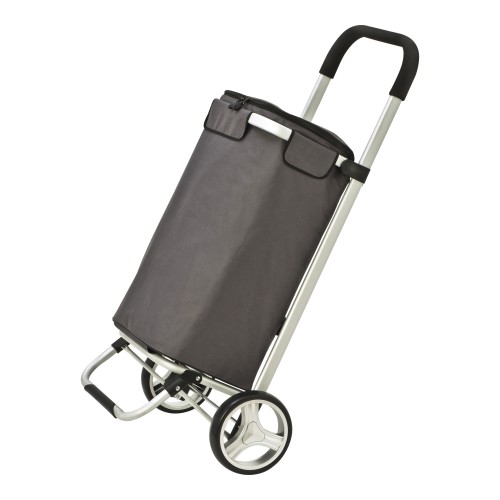 Opvouwbare boodschappen trolley, antraciet