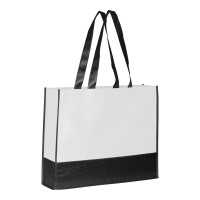 Non-woven shopping bag, wit
