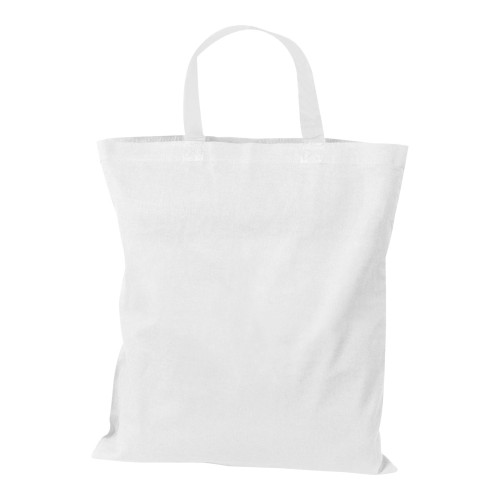 Baumwolltasche mit kurzen Henkeln MARSHALL, weiss Baumwolltasche mit kurzen Henkeln MARSHALL, weiss