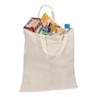 Baumwolltasche mit kurzen Henkeln REBECA, weiss