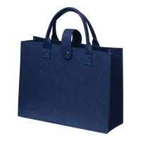Vilt tas van RPET, donkerblauw