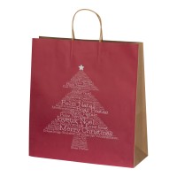 Weihnachtstasche groß, burgund