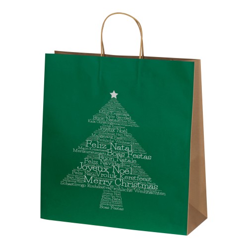 Weihnachtstasche groß, grün Weihnachtstasche groß, grün