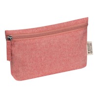 Katoenen tasje met rits, rood