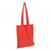 Katoenen tas met lange hengels / gerecycled katoen en RPET, rood