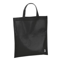 Gerecycled Non Woven boodschappentas, zwart