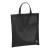 Gerecycled Non Woven boodschappentas, zwart