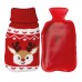 Hand warmer with Christmas knitted cover ROMEO, red