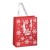 Weihnachtstasche aus Papier klein NATAN, rot