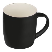 Drinkbeker met rubbercoating, zwart