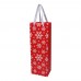 Weihnachtstragetüte aus Papier für eine Flasche ADELHEID, rot Weihnachtstragetüte aus Papier für eine Flasche ADELHEID, rot