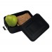 Lunchbox of broodtrommel van alumninium, zwart
