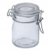 Voorraadpot van glas. 150 ml, doorzichtig