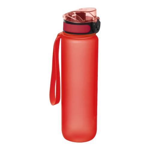 Sport drinkfles van kunststof, rood