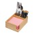 Servet- en bestekhouder. klein, beige