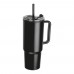 Dubbelwandige XXL drinkbeker. 1200 ml, zwart