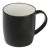 Tasse aus Porzellan. 300ml PIETRO, schwarz