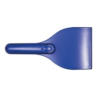 Kunststof frosted ijskrabber, blauw