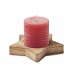 Kerze mit Halter LOTUS, rot Kerze mit Halter LOTUS, rot