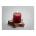 Kerze mit Halter LOTUS, rot Kerze mit Halter LOTUS, rot