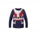 Weihnachtspullover S/M SHIMAS, blau Weihnachtspullover S/M SHIMAS, blau