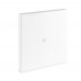 RONDO Wall clock w silver background RONDO, black