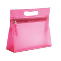 MOONLIGHT Transparante toilettas MOONLIGHT, fuchsia