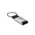 TECH Metalen sleutelhanger TECH, zwart
