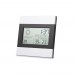 RIPPER Weather station and clock RIPPER, matt silver