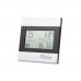 RIPPER Weather station and clock RIPPER, matt silver