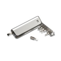 ALUTOOL Multitool holder and LED torch ALUTOOL, transparent grey