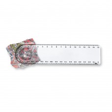 LASTA Ruler with magnifier LASTA, transparent