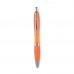 RIOCOLOUR Push button ball pen RIOCOLOUR, transparent orange