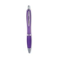 RIOCOLOUR Balpen met drukmechanisme RIOCOLOUR, transparant violet