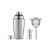 Cocktail-Set mit Shaker FIZZ, silber glänzend