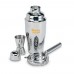 Cocktail-Set mit Shaker FIZZ, silber glänzend
