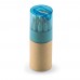 LAMBUT 12 Kleurpotloden in koker LAMBUT, transparant blauw